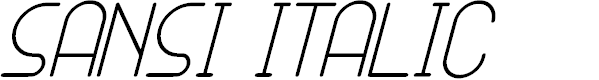 Preview image for SANSI Italic