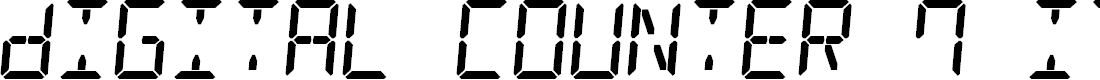 Preview image for Digital Counter 7 Italic