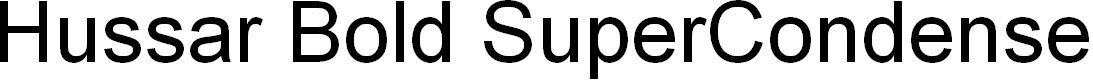 Preview image for Hussar Bold SuperCondensed Oblique Three