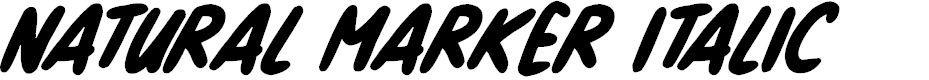 Preview image for Natural Marker Italic