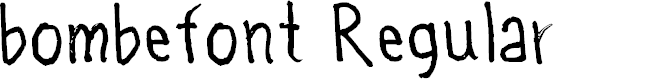 Preview image for bombefont Regular