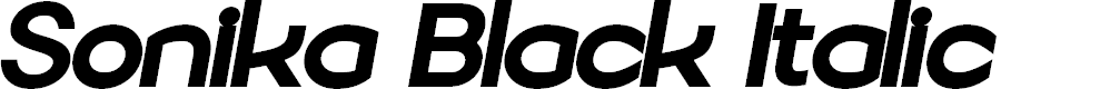 Preview image for Sonika PERSONAL USE Black Italic