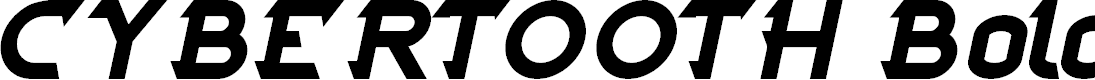 Preview image for CYBERTOOTH Bold Italic