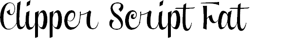 Preview image for Clipper Script Fat (Personal Use)