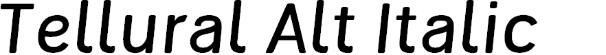 Preview image for Tellural Alt Italic