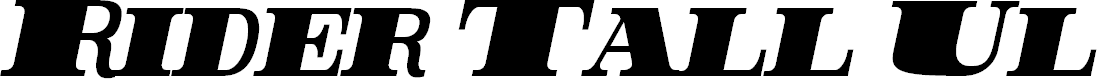 Preview image for Rider Tall Ultra-condensed ExtraBlack Italic