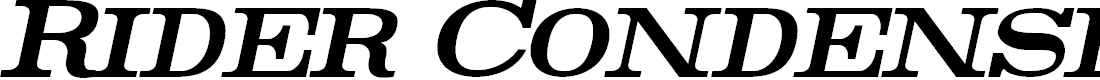 Preview image for Rider Condensed Bold Italic