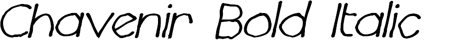 Preview image for Chavenir Bold Italic