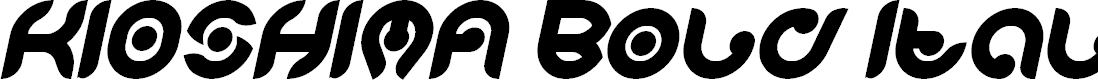 Preview image for KIOSHIMA Bold Italic