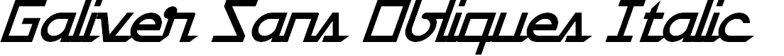 Preview image for Galiver Sans Obliques Italic