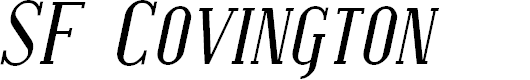 Preview image for SF Covington SC Italic