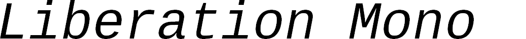 Preview image for Liberation Mono Italic