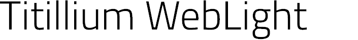 Preview image for Titillium WebLight