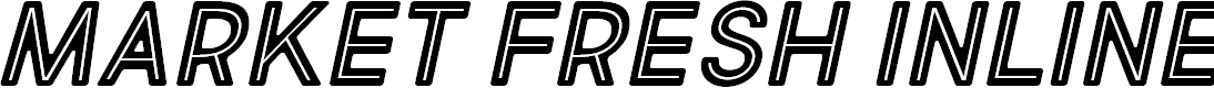 Preview image for Market Fresh Inline Bold All Caps Italic