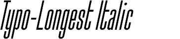 Preview image for Typo-Longest Demo Italic