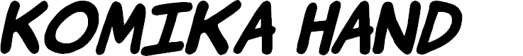 Preview image for Komika Hand Bold Italic