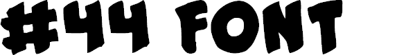 Preview image for #44 Font