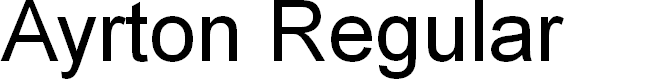 Preview image for Ayrton Regular