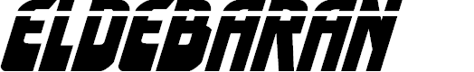 Preview image for Eldebaran Laser Italic