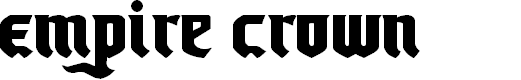 Preview image for Empire Crown Regular Font