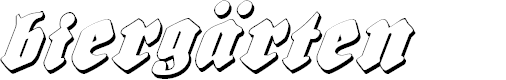 Preview image for Biergärten Shadow Italic