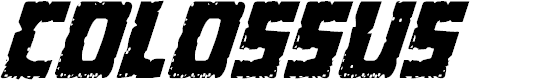 Preview image for Colossus Condensed Italic