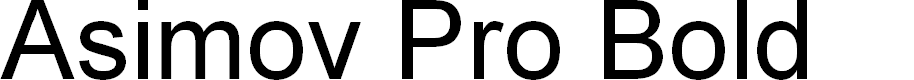 Preview image for Asimov Pro Bold
