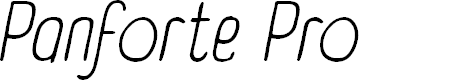 Preview image for Panforte Pro Light Italic