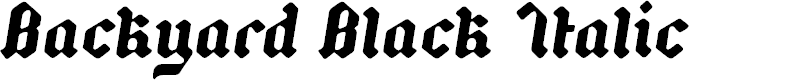 Preview image for Backyard Black PERSONAL Italic