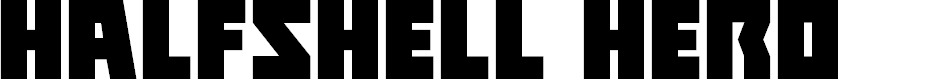 Preview image for Halfshell Hero Regular Font
