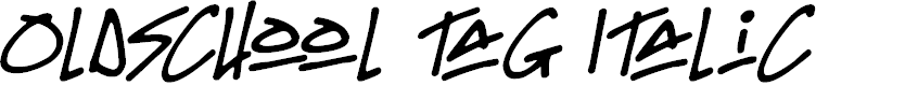 Preview image for Oldschool Tag Italic