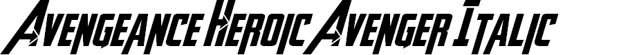 Preview image for Avengeance Heroic Avenger Italic