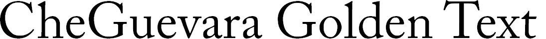 Preview image for CheGuevara Golden Text