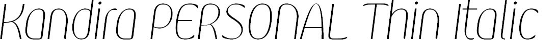 Preview image for Kandira PERSONAL Thin Italic