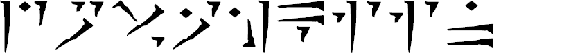Scroll font