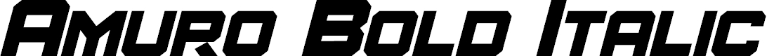 Preview image for Amuro Bold Italic