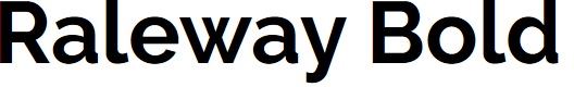 Preview image for Raleway Bold
