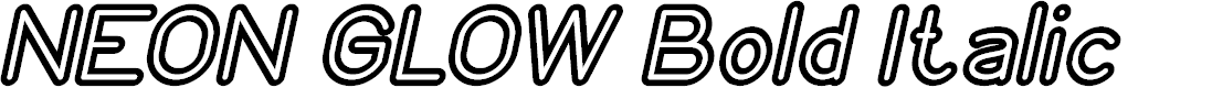 Preview image for NEON GLOW Bold Italic