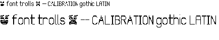 Preview image for Calibration Gothic NBP Latin