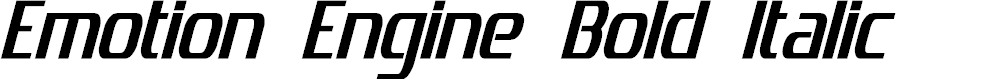 Preview image for Emotion Engine Bold Italic