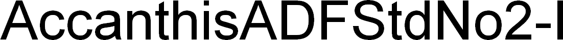 Preview image for AccanthisADFStdNo2-Bold