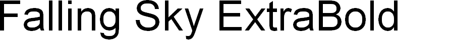 Preview image for Falling Sky ExtraBold