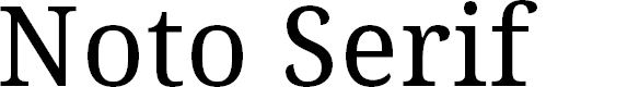 Preview image for Noto Serif