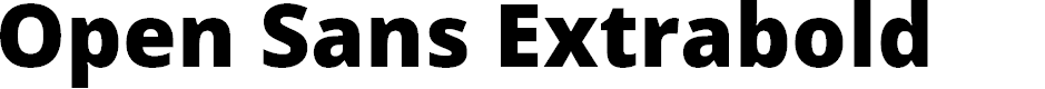 Preview image for Open Sans Extrabold