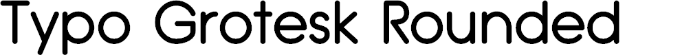Preview image for Typo Grotesk Rounded