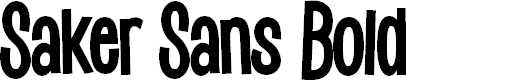 Preview image for Saker Sans Bold PERSONAL USE