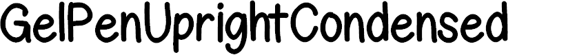 Preview image for GelPenUprightCondensed