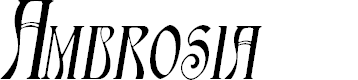Preview image for Ambrosia SlopedSmallCaps