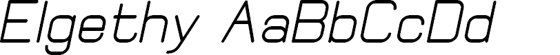 Preview image for Elgethy Bold Oblique