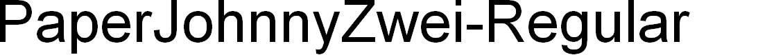 Preview image for PaperJohnnyZwei-Regular